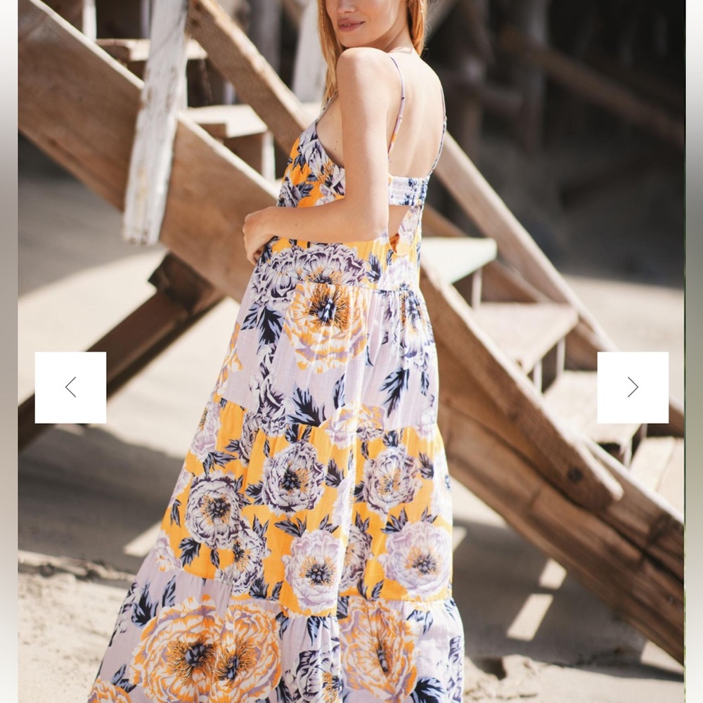 Anthropologie Maeve‎ Brittany Multi Tier Lila Dress Size XS